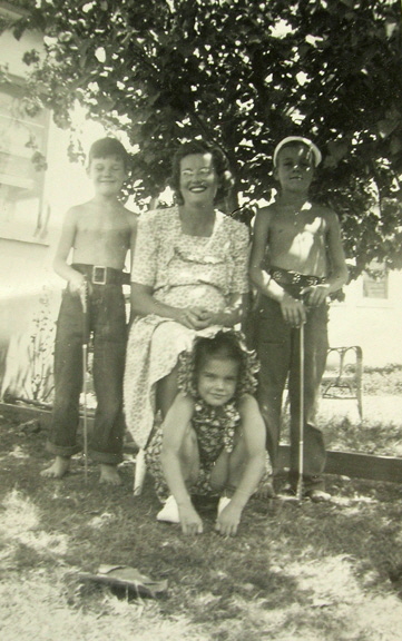 Ron with Mom ~ Dick ~ Sally ~ circa 1944